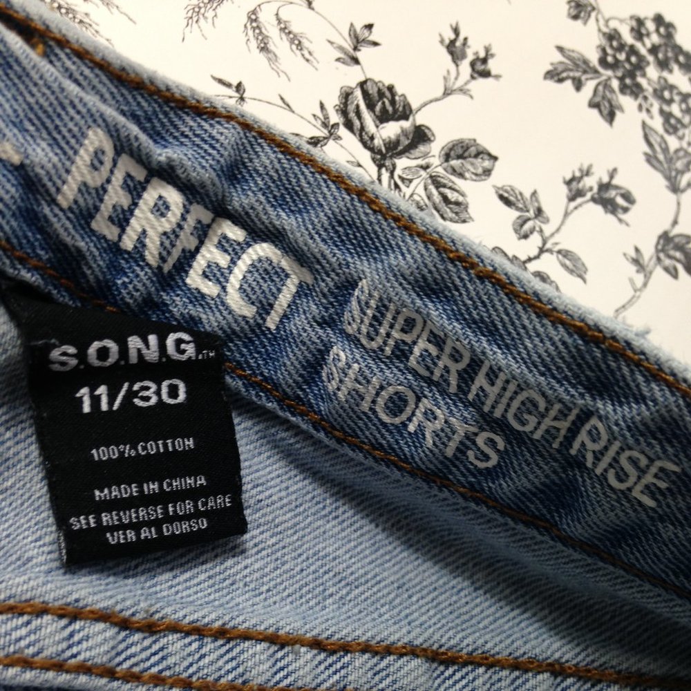S.O.N.G Distressed Ripped Short Shorts - Picture 5 of 13